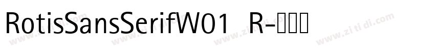 RotisSansSerifW01  R字体转换